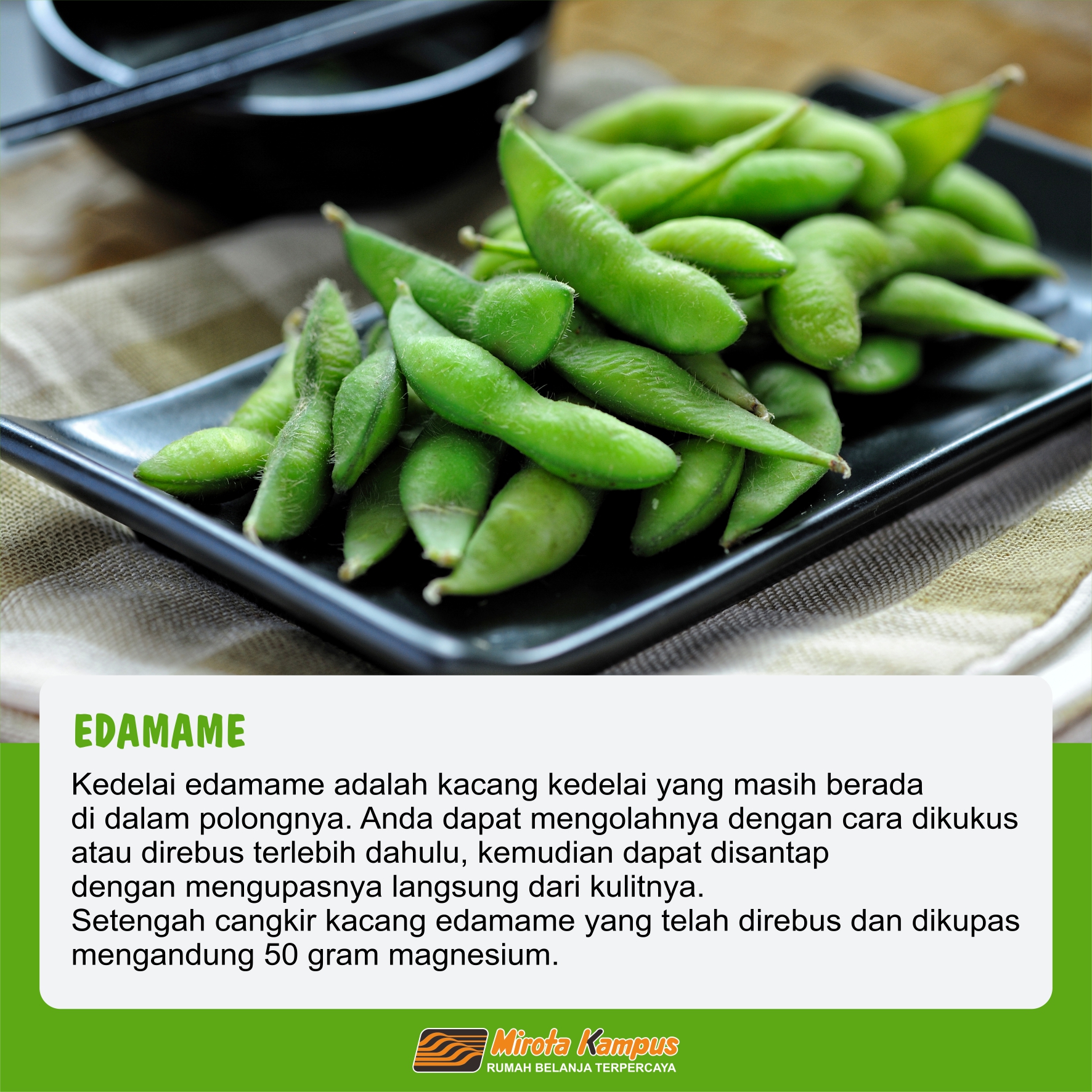 Fakta-Fakta tentang Kedelai Edamame